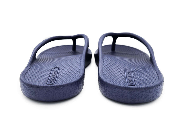 Load image into Gallery viewer, Archline Orthotic Foam Thongs Arch Support Flip Flops Orthopedic Rebound - Navy
