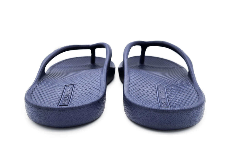 Load image into Gallery viewer, Archline Orthotic Foam Thongs Arch Support Flip Flops - Navy
