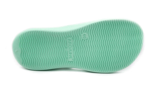 Archline Orthotic Foam Thongs Arch Support Flip Flops - Mint Green