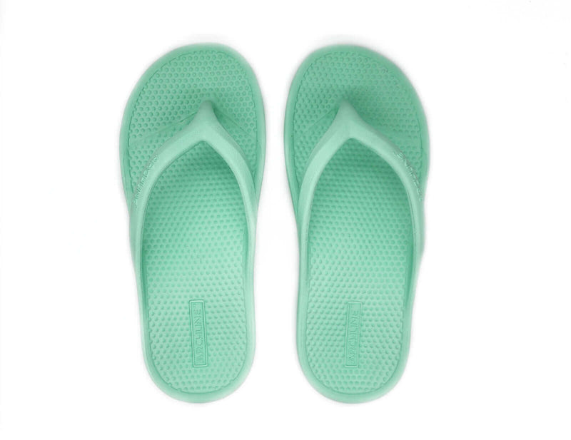 Load image into Gallery viewer, Archline Orthotic Foam Thongs Arch Support Flip Flops - Mint Green | Adventureco
