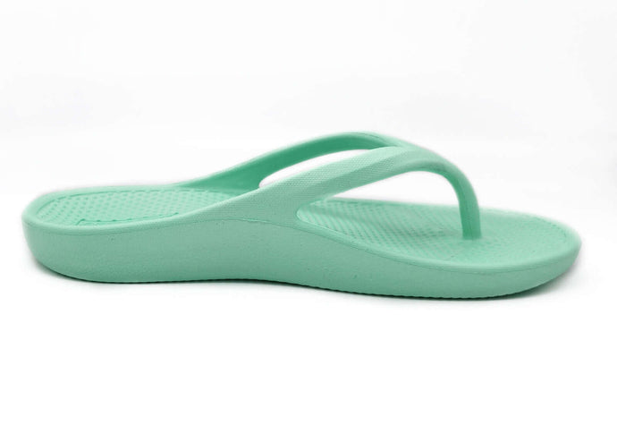 Archline Orthotic Foam Thongs Arch Support Flip Flops - Mint Green | Adventureco