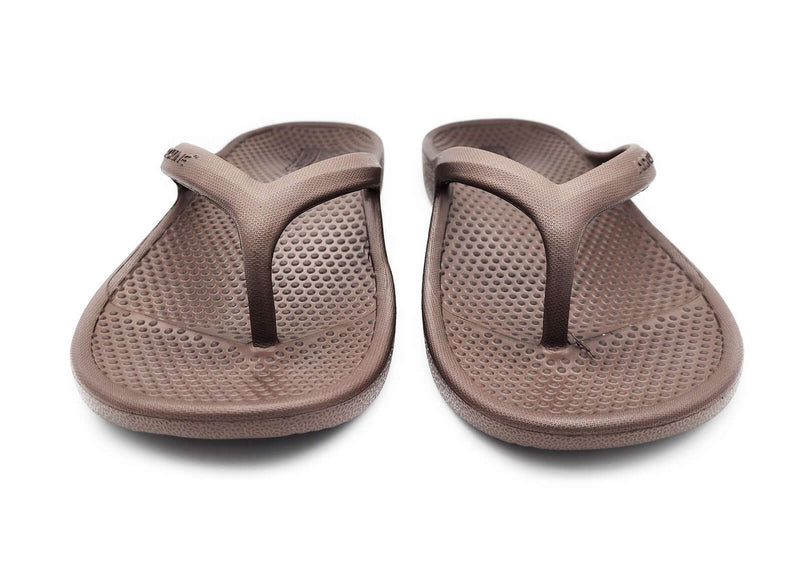 Load image into Gallery viewer, Archline Orthotic Foam Thongs Arch Support Flip Flops Orthopedic Rebound - Brown
