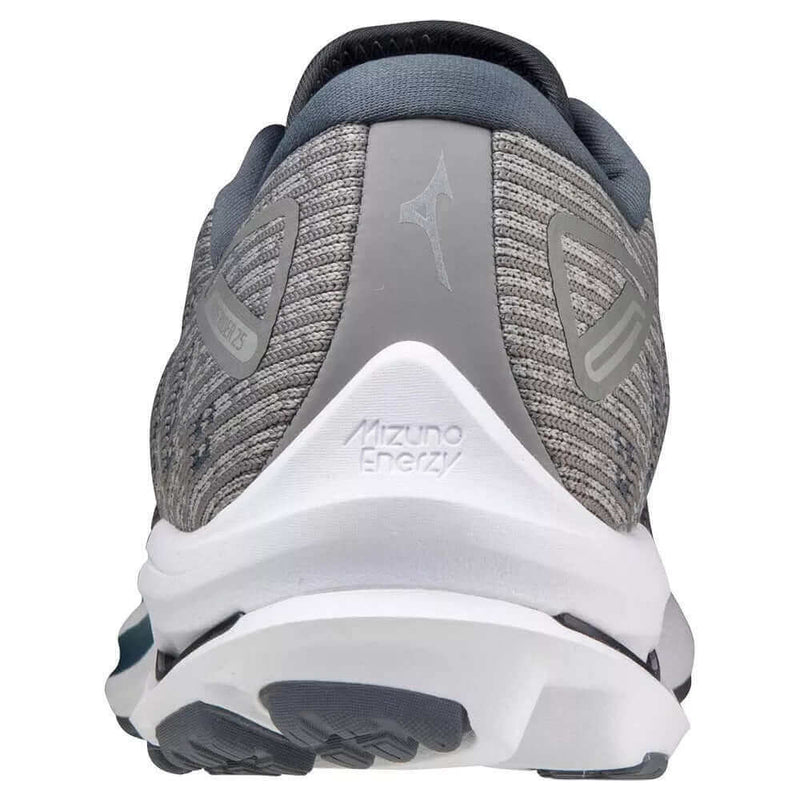 Load image into Gallery viewer, Mizuno Mens Wave Rider 25 Waveknit Running Shoes - Grey
