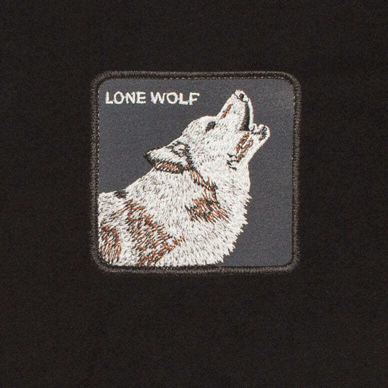 Load image into Gallery viewer, Goorin Bros The Animal Farm T Shirt Wolf - Made in Portugal - Black
