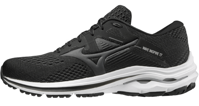Load image into Gallery viewer, Mizuno Mens Wave Inspire 17 2E Running - Black/White
