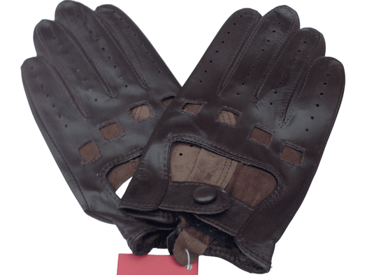 DENTS Womens Kangaroo Leather Driving Gloves Unlined w/ Gift Box Ladies - Brown