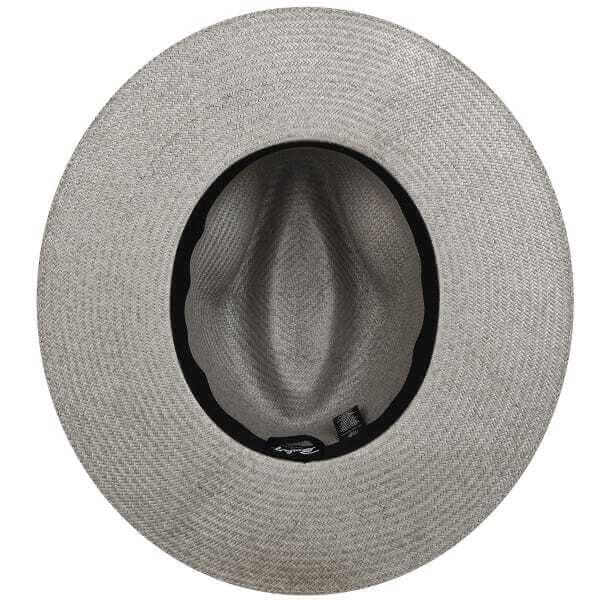 Load image into Gallery viewer, Bailey Mens Magness Straw Hat Panama Fedora Made in USA - Silver
