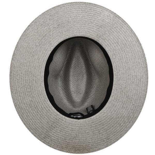 Bailey Mens Magness Straw Hat Panama Fedora Made in USA - Silver