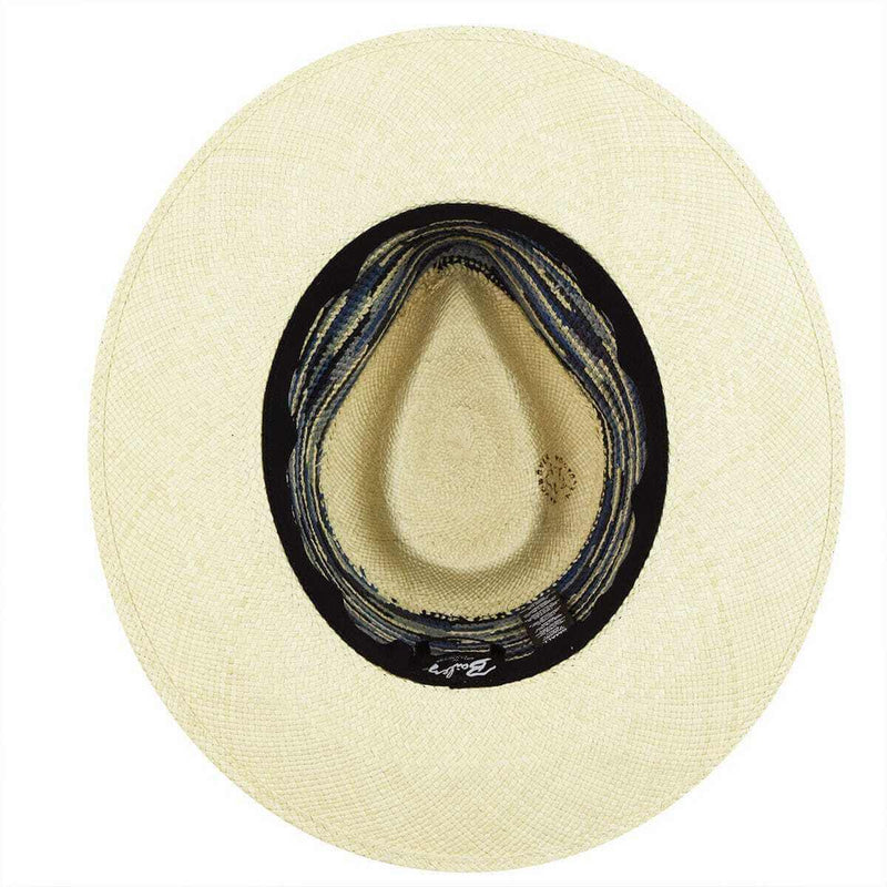 Load image into Gallery viewer, Bailey Mens Tasmin Straw Hat Panama Fedora Made in USA - Storm Multi
