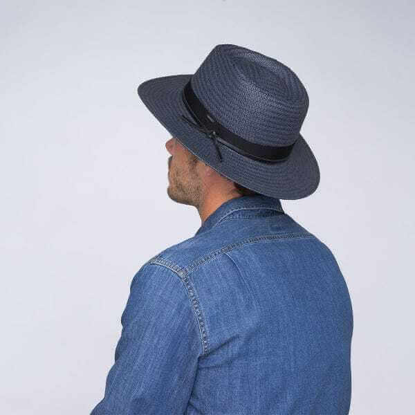 Load image into Gallery viewer, Bailey Mens Dreyer Paper Straw Hat Fedora Woven - Slate
