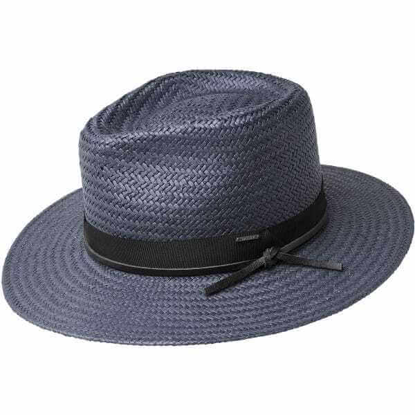 Load image into Gallery viewer, Bailey Mens Dreyer Paper Straw Hat Fedora Woven - Slate
