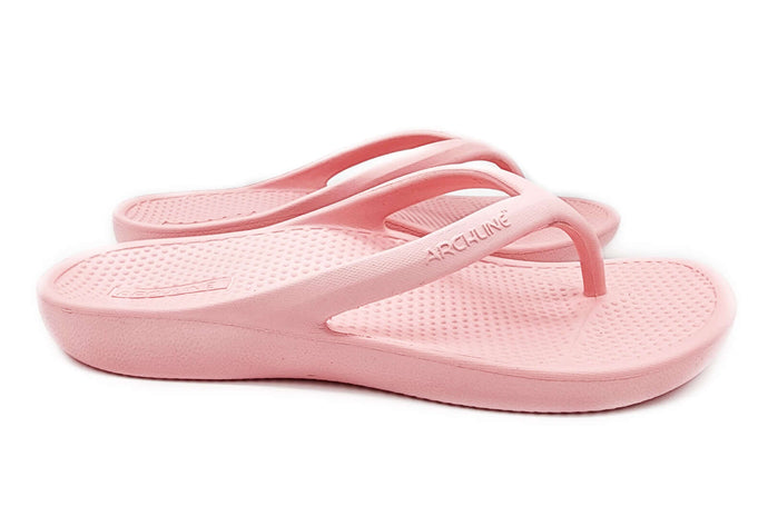 Archline Orthotic Foam Thongs Arch Support Flip Flops Orthopedic Rebound - Pink