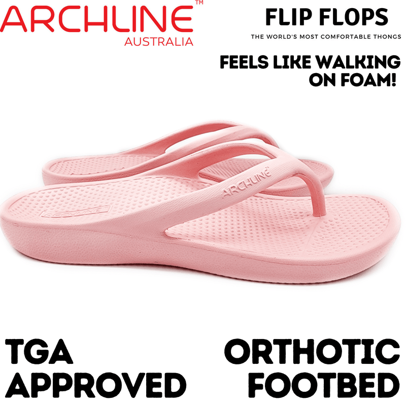 Load image into Gallery viewer, Archline Orthotic Foam Thongs Arch Support Flip Flops Orthopedic Rebound - Pink
