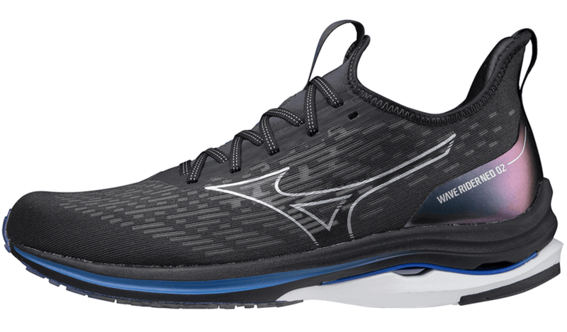 Load image into Gallery viewer, Mizuno Mens Wave Rider Neo 2 Running Shoes - Bright Pearl/Violet Blue
