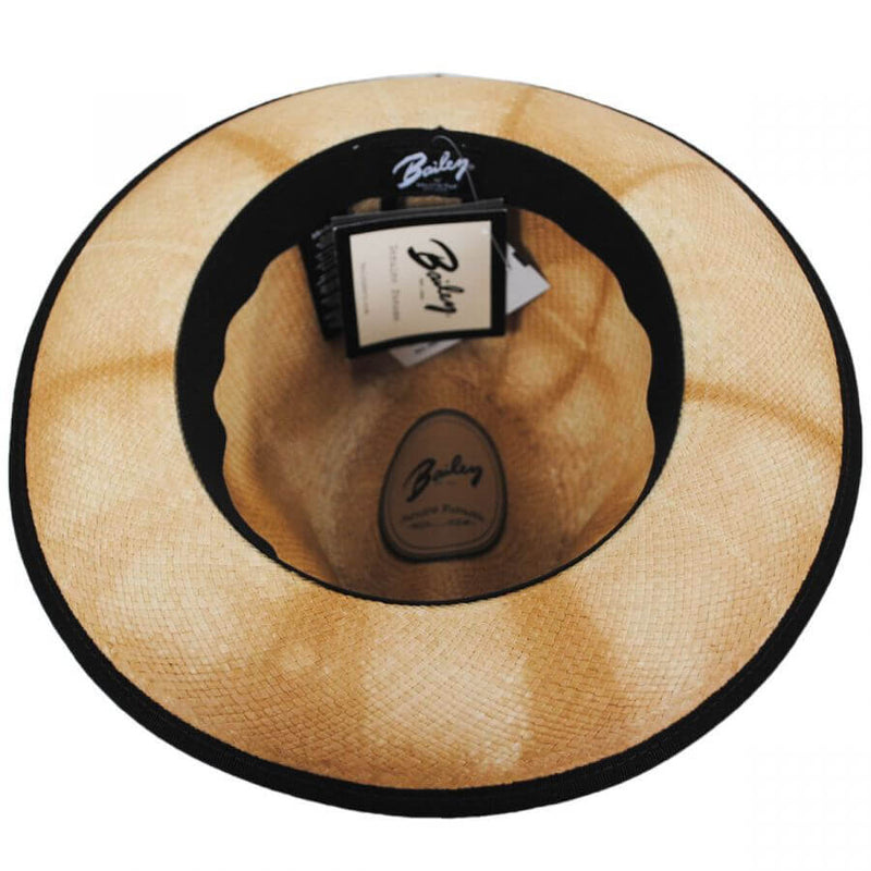 Load image into Gallery viewer, Bailey Mens Clafin Tie Dye Palm Straw Hat Fedora Woven - Tea
