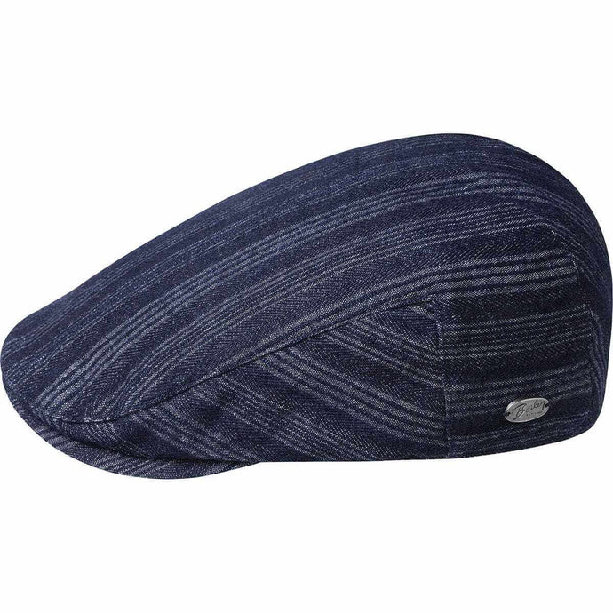 Bailey Mens Gulick Ivy Flat Cap Hat - Navy