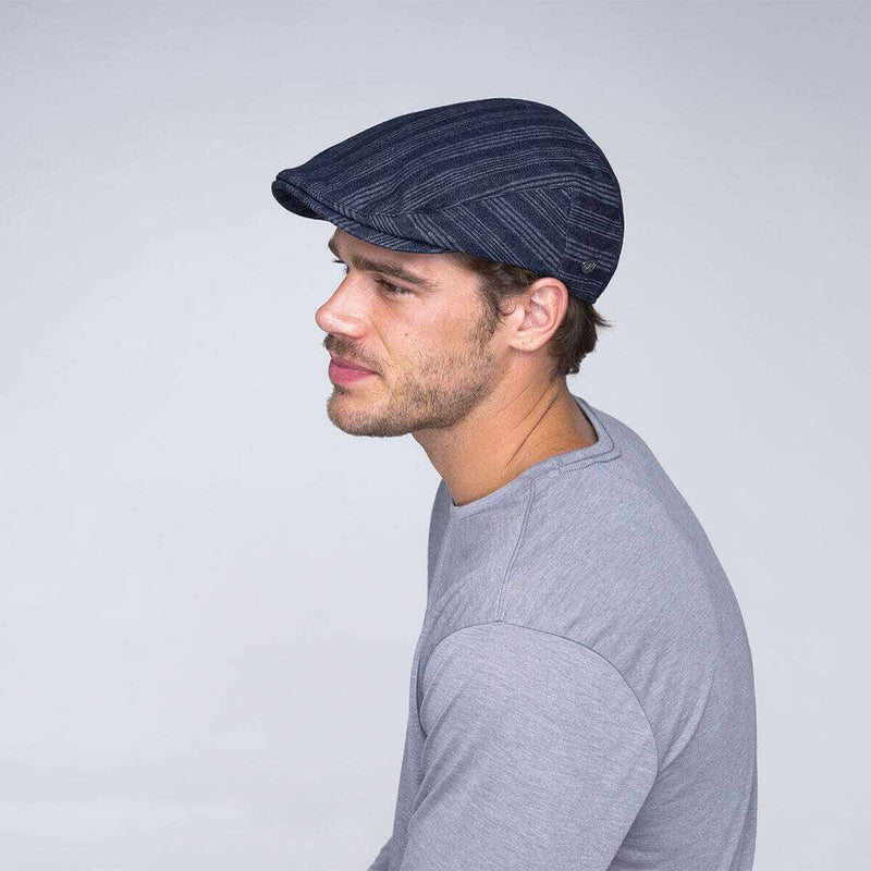 Load image into Gallery viewer, Bailey Mens Gulick Ivy Flat Cap Hat - Navy
