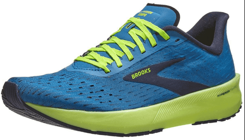 Load image into Gallery viewer, Brooks Mens Hyperion Tempo Running Shoes - Blue/Yellow
