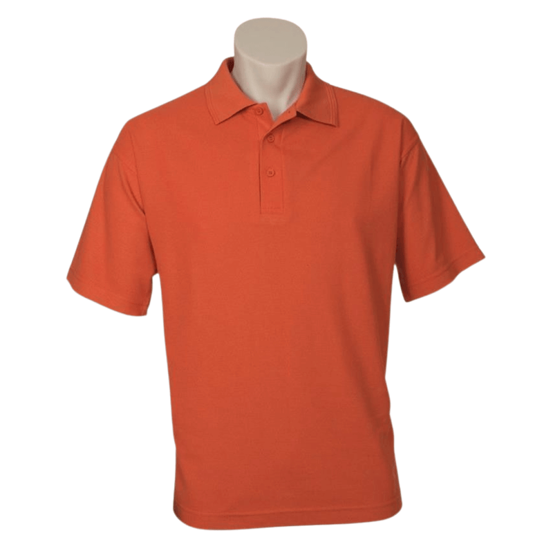 Load image into Gallery viewer, Mens Polo Top Shirt Plain Casual Short Sleeve Pique Knit UPF T-Shirt - Orange
