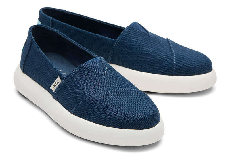 Load image into Gallery viewer, TOMS Womens Platform Alpargata - Blue
