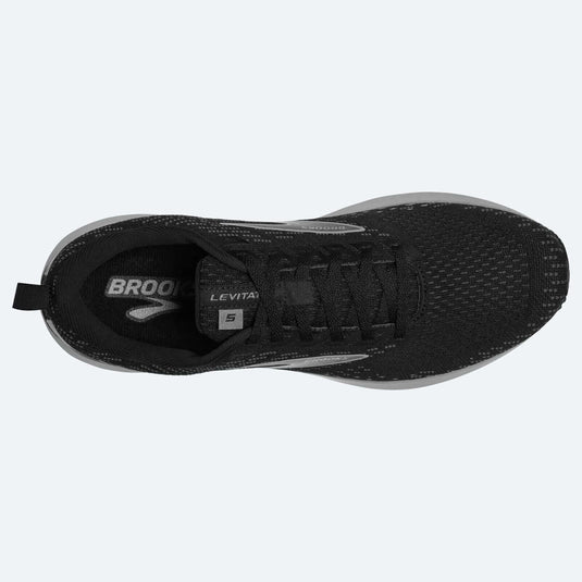 Brooks Mens Levitate 5 Running Shoes - Black/Ebony/Grey | Adventureco