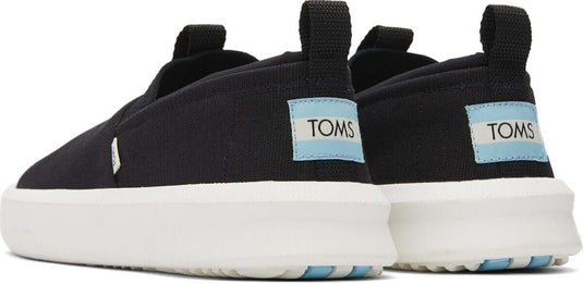 TOMS Mens Canvas Shoes Espadrilles - Black