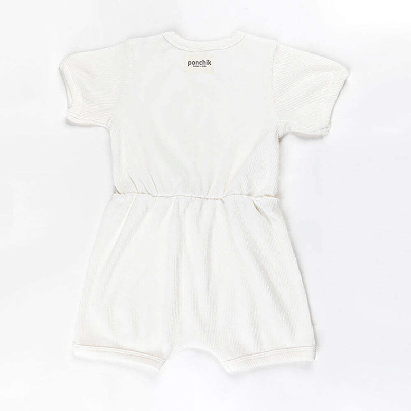 Load image into Gallery viewer, Ponchik Babies + Kids - Ribbed Cotton Romper - Daisy
