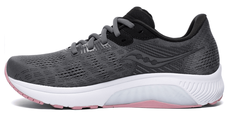 Load image into Gallery viewer, Saucony Womens Guide 14 Shoes - Charcoal/Rose
