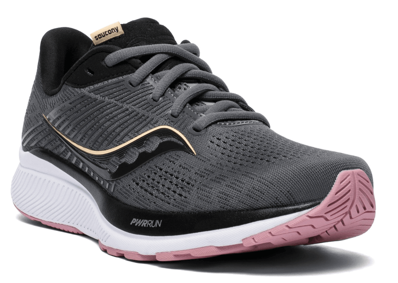 Load image into Gallery viewer, Saucony Womens Guide 14 Shoes - Charcoal/Rose
