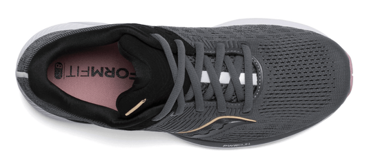 Saucony Womens Guide 14 Shoes - Charcoal/Rose