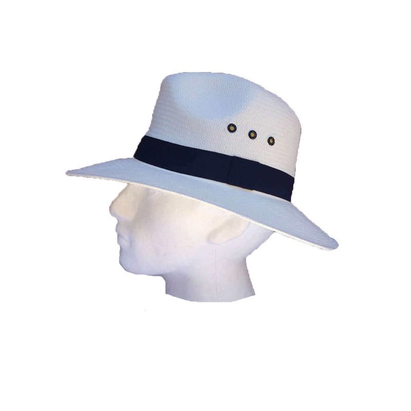 Load image into Gallery viewer, DENTS Woven Paper Braid FEDORA Hat with Band Trilby PANAMA Sun Summer
