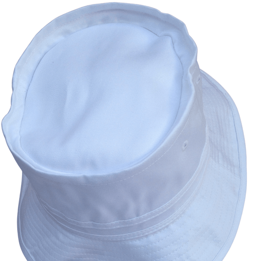 Dents 100% Organic Eco-Friendly Cotton Bucket Hat Cap Festival Beach - White