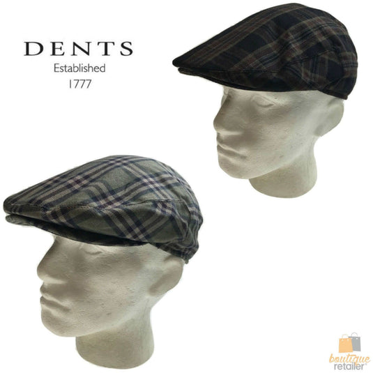 DENTS Quilted Flat Ivy Cap Driving sboy Elastic Back Cabbie HWM0326