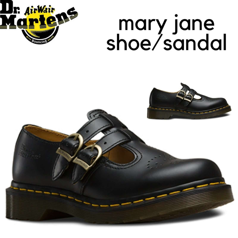 Load image into Gallery viewer, Dr. Martens 8065 Double Strap Mary Jane Shoes Flats Leather School Style Sandals
