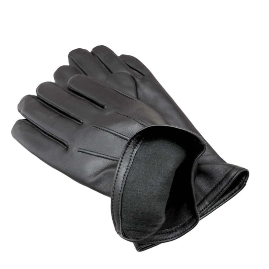 Classic Black Leather Gloves