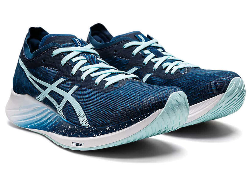 Load image into Gallery viewer, Asics Womens Magic Speed Neutral Running Shoes Runners - Mako Blue/Clear Blue
