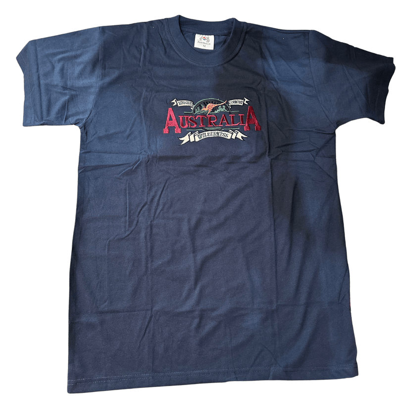 Load image into Gallery viewer, Mens Australia Wilderness T Shirt Souvenir Tee Top 100% Cotton - Navy Blue
