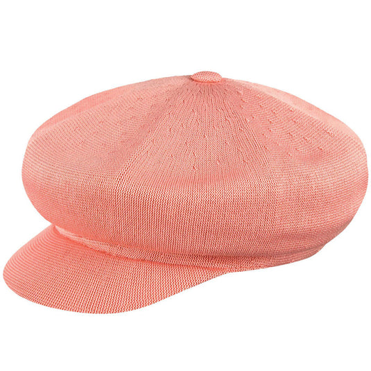 Kangol Womens Tropic Spitfire Ivy Flat Cap Hat - Peach Pink