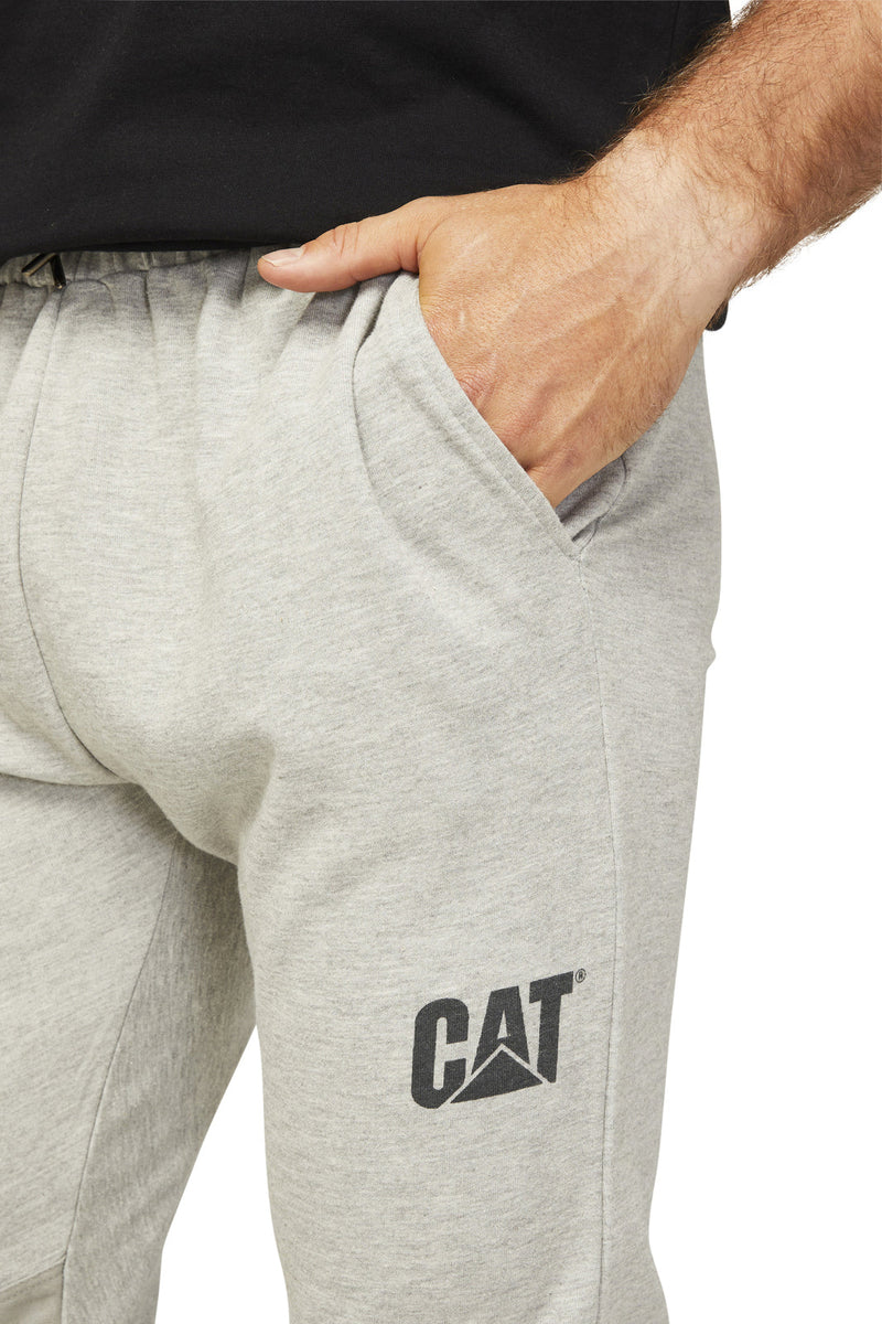 Load image into Gallery viewer, Caterpillar Track Pants Trackies Work Casual Gym Slim Fit w Hem Joggers - Grey
