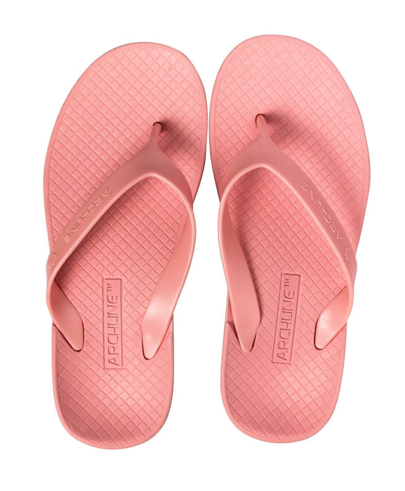 Load image into Gallery viewer, ARCHLINE Orthotic Thongs Arch Support Shoes Flip Flops - Pastel Pink
