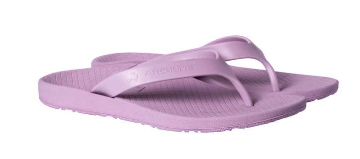 Load image into Gallery viewer, ARCHLINE Orthotic Flip Flops Thongs Arch Support Shoes Footwear - Lilac Purple
