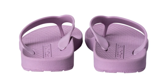 ARCHLINE Orthotic Flip Flops Thongs Arch Support Shoes Footwear - Lilac Purple | Adventureco