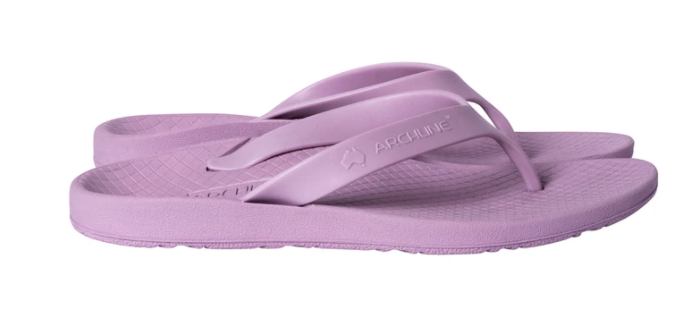 Load image into Gallery viewer, ARCHLINE Orthotic Flip Flops Thongs Arch Support Shoes Footwear - Lilac Purple | Adventureco
