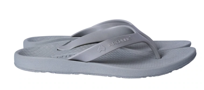 Load image into Gallery viewer, ARCHLINE Orthotic Flip Flops Thongs Arch Support Shoes Footwear - Grey
