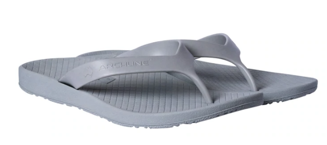 Load image into Gallery viewer, ARCHLINE Orthotic Flip Flops Thongs Arch Support Shoes Footwear - Grey
