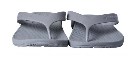 ARCHLINE Orthotic Flip Flops Thongs Arch Support Shoes Footwear - Grey