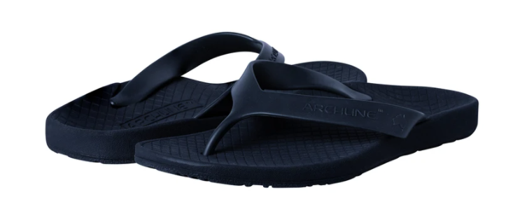Load image into Gallery viewer, ARCHLINE Flip Flops Orthotic Thongs Arch Support Shoes Footwear - Navy
