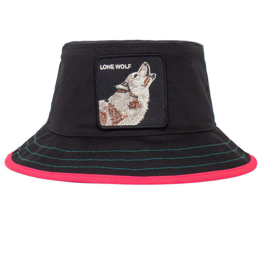 Goorin Bros Costa Lobo Bucket Hat 100% Cotton Animal Series - Black | Adventureco