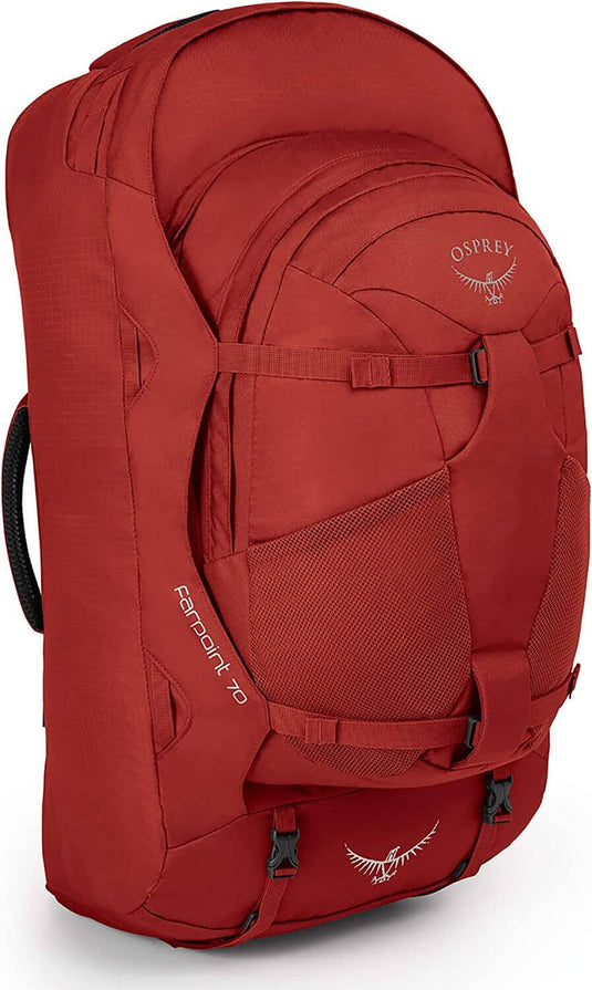 Osprey Farpoint 70 Mens Travel Backpack - Jasper Red | Adventureco