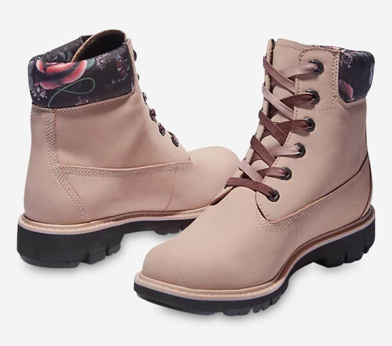 Load image into Gallery viewer, Timberland Womens Lucia Way 6-Inch Charm Waterproof Boot - Light Pink Nubuck
